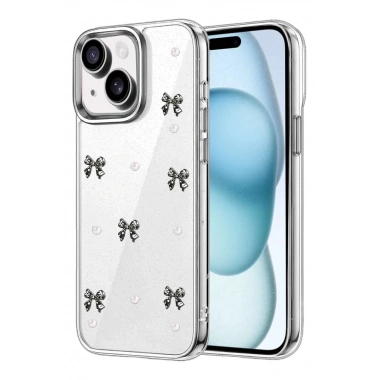Mey İthalat®   iPhone 14 Fiyonk Desenli Kapak - Desen 8