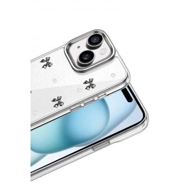 Mey İthalat®   iPhone 14 Fiyonk Desenli Kapak - Desen 8