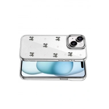 Mey İthalat®   iPhone 14 Fiyonk Desenli Kapak - Desen 8