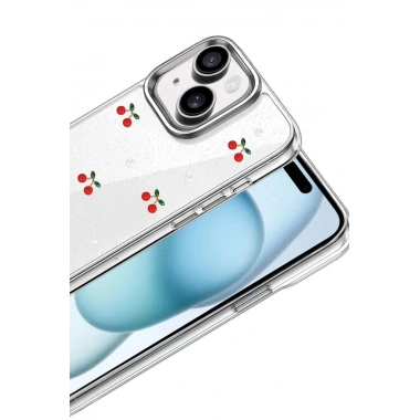 Mey İthalat®   iPhone 14 Fiyonk Desenli Kapak - Desen 9