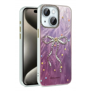 Mey İthalat® iPhone 14 Kılıf Blade Aynalı Desenli Kapak - Desen 1