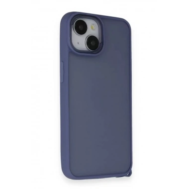 Mey İthalat® iPhone 14 Kılıf Elegant Kapak - Açık Mavi