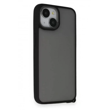 Mey İthalat®   iPhone 14 Kılıf Elegant Kapak - Siyah