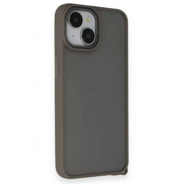 Mey İthalat® iPhone 14 Kılıf Elegant Kapak - Titan Gri