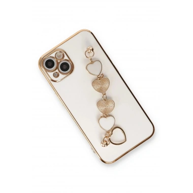 Mey İthalat® iPhone 14 Kılıf Esila Silikon - Beyaz