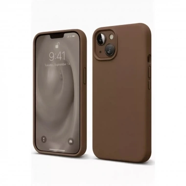 Mey İthalat®   iPhone 14 Kılıf First Silikon - Kahverengi