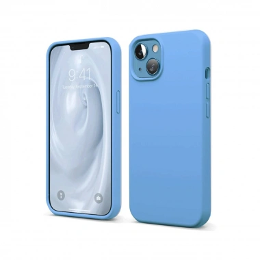 Mey İthalat®  iPhone 14 Kılıf First Silikon - Mavi