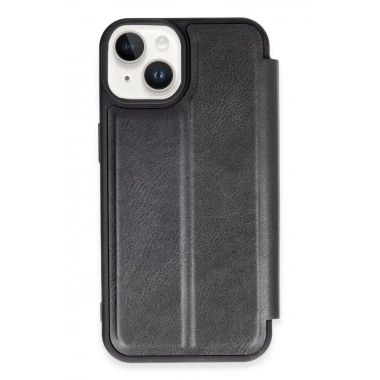 Mey İthalat® iPhone 14 Kılıf Flip Cover - Siyah