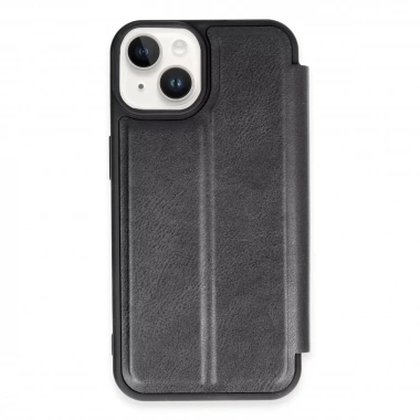 Mey İthalat® iPhone 14 Kılıf Flip Cover - Siyah