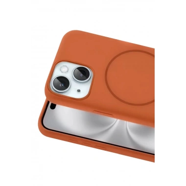 Mey İthalat®   iPhone 14 Kılıf Jully Magsafe Kapak - Turuncu