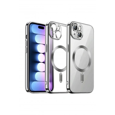 Mey İthalat®  iPhone 14 Kılıf Kross Magneticsafe Kapak - Titan Gri