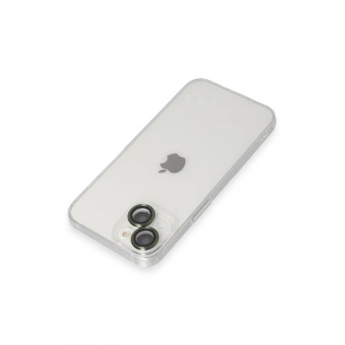 Mey İthalat® iPhone 14 Kılıf Luko Lens Silikon - Yeşil