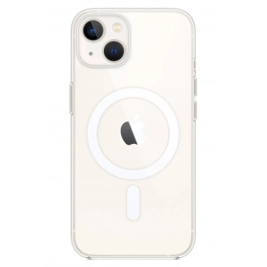 Mey İthalat®  iPhone 14 Kılıf Magneticsafe Şeffaf Silikon - Şeffaf