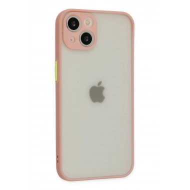 Mey İthalat®  iPhone 14 Kılıf Montreal Silikon Kapak - Pembe