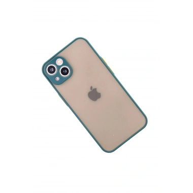 Mey İthalat®  iPhone 14 Kılıf Montreal Silikon Kapak - Yeşil