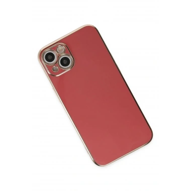 Mey İthalat®  iPhone 14 Kılıf Volet Silikon - Kırmızı