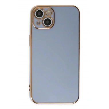 Mey İthalat®  iPhone 14 Kılıf Volet Silikon - Mavi