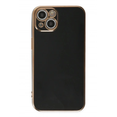 Mey İthalat®  iPhone 14 Kılıf Volet Silikon - Siyah