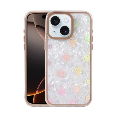 Mey İthalat® iPhone 14 Lumi Desenli Kapak - Çöl Titanyum