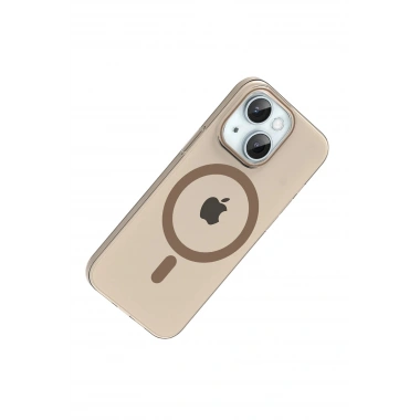 Mey İthalat®   iPhone 14 PC Blank Magsafe Kapak - Çöl Titanyum