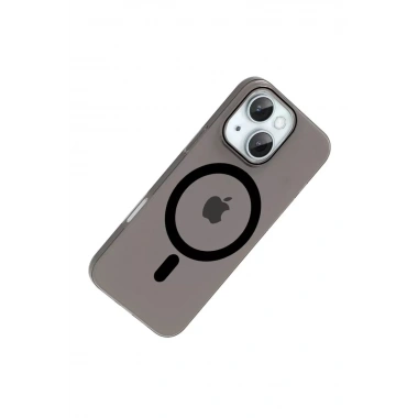 Mey İthalat®   iPhone 14 PC Blank Magsafe Kapak - Siyah