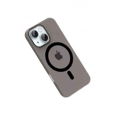 Mey İthalat®   iPhone 14 PC Blank Magsafe Kapak - Siyah
