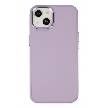 Mey İthalat® iPhone 14 Plus Kılıf Asya Deri Silikon - Lila