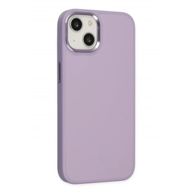 Mey İthalat® iPhone 14 Plus Kılıf Asya Deri Silikon - Lila