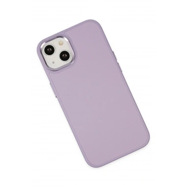 Mey İthalat® iPhone 14 Plus Kılıf Asya Deri Silikon - Lila