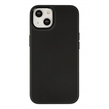 Mey İthalat® iPhone 14 Plus Kılıf Asya Deri Silikon - Siyah