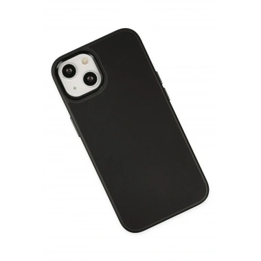 Mey İthalat® iPhone 14 Plus Kılıf Asya Deri Silikon - Siyah