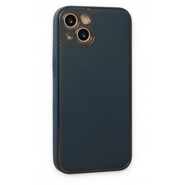 Mey İthalat®  iPhone 14 Plus Kılıf Coco Deri Silikon Kapak - Yeşil