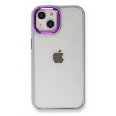 Mey İthalat®  iPhone 14 Plus Kılıf Dora Kapak - Lila