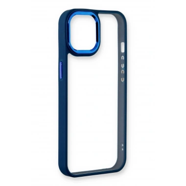 Mey İthalat®  iPhone 14 Plus Kılıf Dora Kapak - Mavi