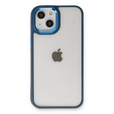 Mey İthalat®  iPhone 14 Plus Kılıf Dora Kapak - Mavi