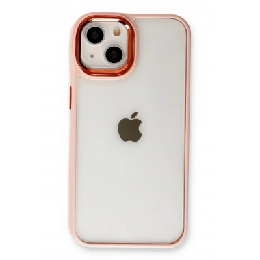 Mey İthalat® iPhone 14 Plus Kılıf Dora Kapak - Pudra