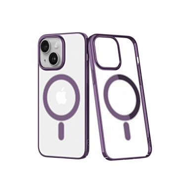 Mey İthalat® iPhone 14 Plus Kılıf Element Magneticsafe Sert Kapak - Mor
