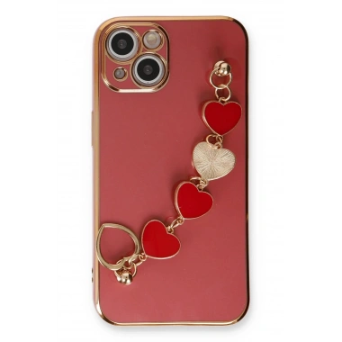 Mey İthalat® iPhone 14 Plus Kılıf Esila Silikon - Kırmızı