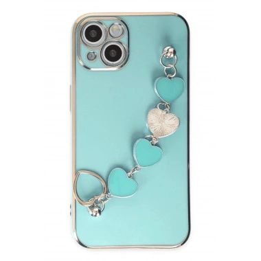 Mey İthalat® iPhone 14 Plus Kılıf Esila Silikon - Su Yeşili