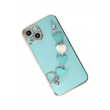 Mey İthalat® iPhone 14 Plus Kılıf Esila Silikon - Su Yeşili
