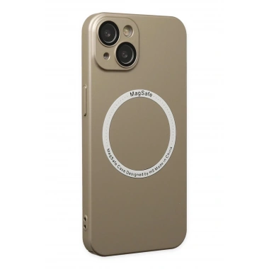 Mey İthalat®  iPhone 14 Plus Kılıf Jack Magneticsafe Lens Silikon - Gold