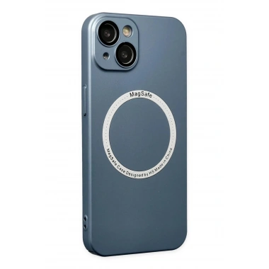Mey İthalat® iPhone 14 Plus Kılıf Jack Magneticsafe Lens Silikon - Sierra Blue