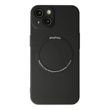 Mey İthalat® iPhone 14 Plus Kılıf Jack Magneticsafe Lens Silikon - Siyah