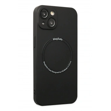 Mey İthalat® iPhone 14 Plus Kılıf Jack Magneticsafe Lens Silikon - Siyah