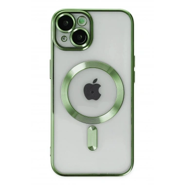 Mey İthalat®  iPhone 14 Plus Kılıf Kross Magneticsafe Kapak - Koyu Yeşil