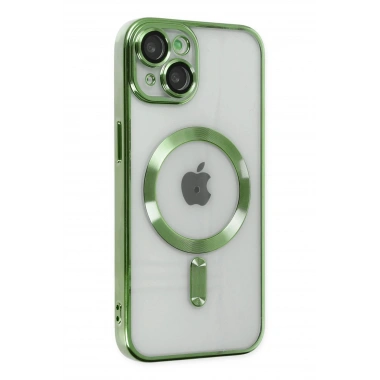 Mey İthalat®  iPhone 14 Plus Kılıf Kross Magneticsafe Kapak - Koyu Yeşil