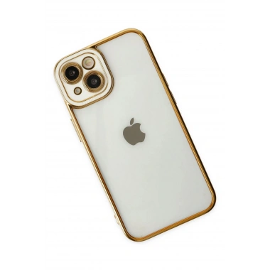 Mey İthalat® iPhone 14 Plus Kılıf Liva Lens Silikon - Beyaz