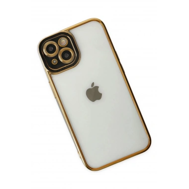 Mey İthalat® iPhone 14 Plus Kılıf Liva Lens Silikon - Siyah