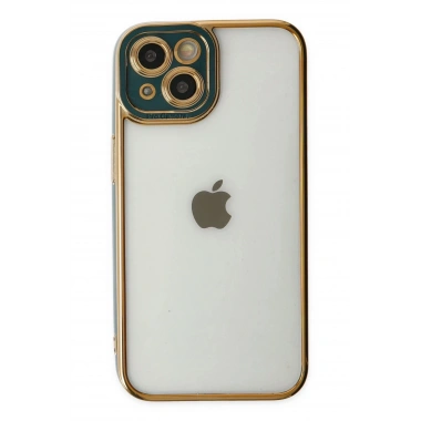 Mey İthalat® iPhone 14 Plus Kılıf Liva Lens Silikon - Yeşil