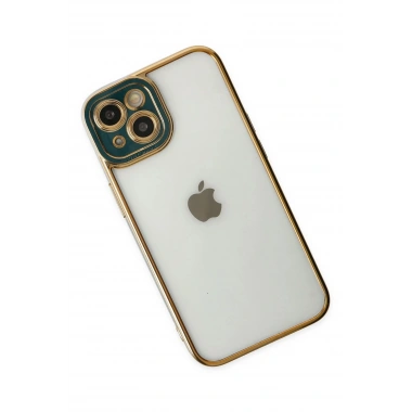 Mey İthalat® iPhone 14 Plus Kılıf Liva Lens Silikon - Yeşil